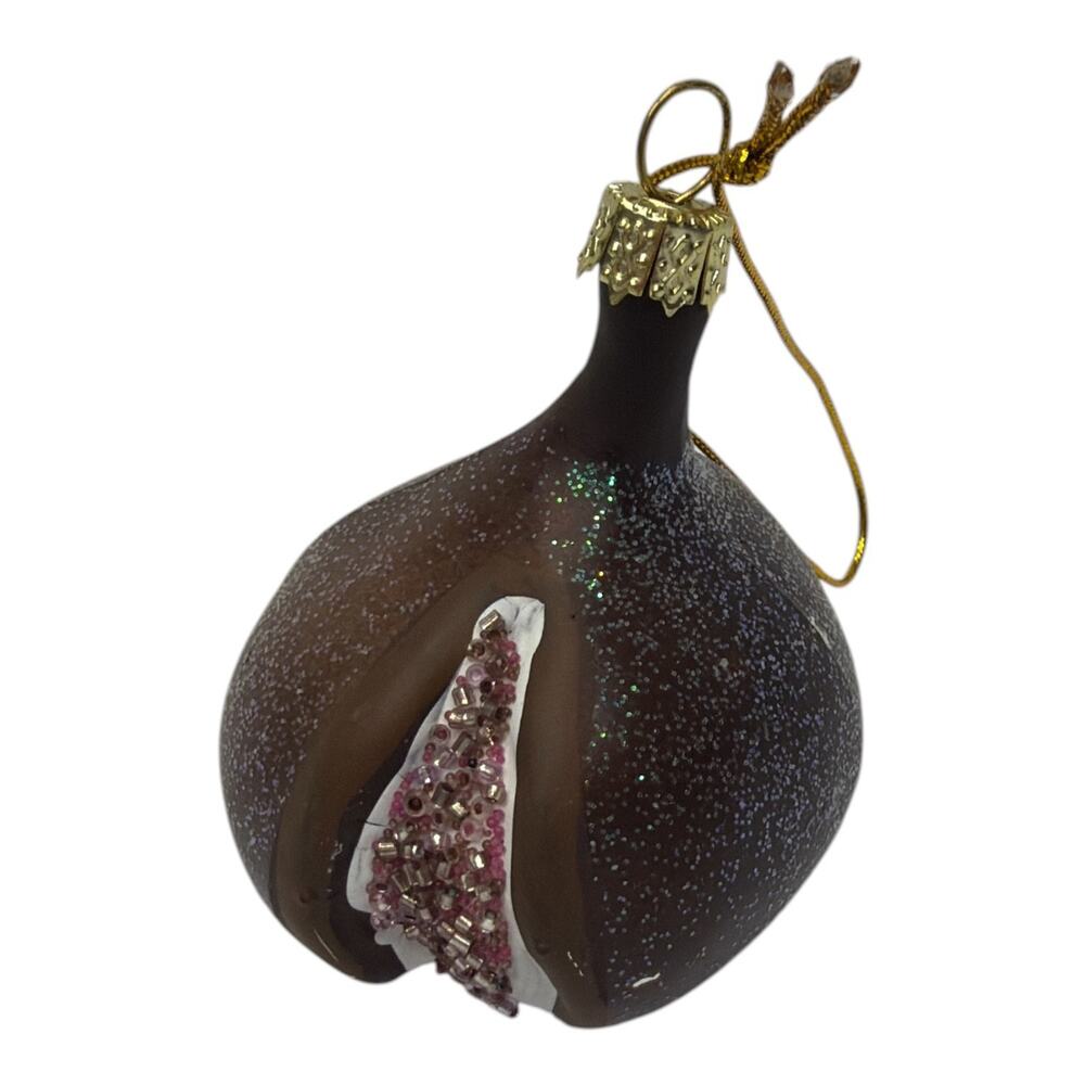 Cody Foster & Co. Hand Blown Christmas Fig Glass Ornament Hanging